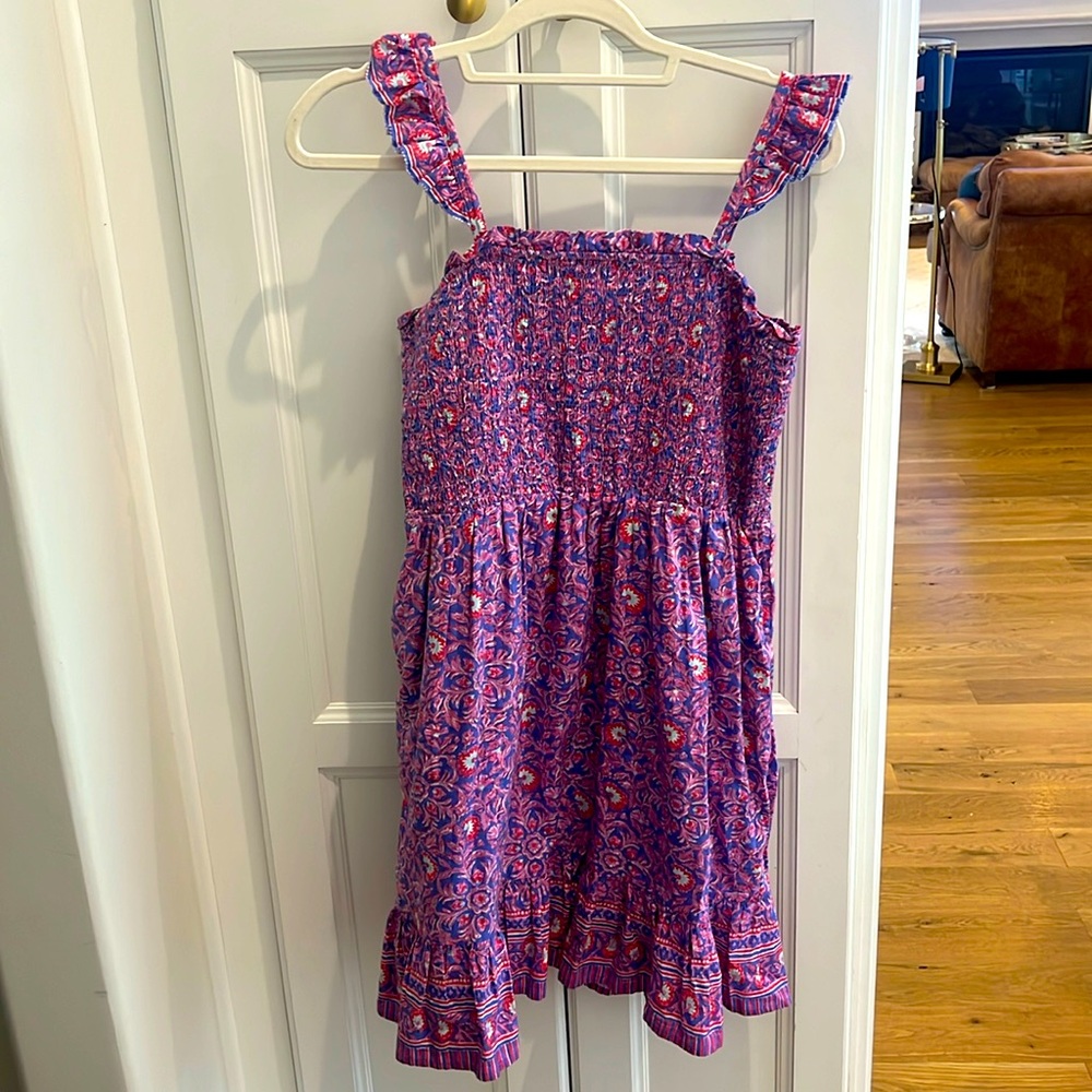 Vineyard Vines Girls Pink & Purple Floral Casual Sundress